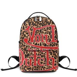 Von Dutch Wild Leopard Backpack - LARGE